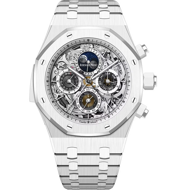 Audemars Piguet RoyalOakGrandeComplication Luxury watch with intricate design on a white background
