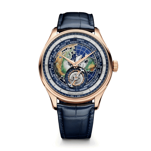 Vacheron Constantin Master_Grande_Tradition Luxury watch with blue leather strap and intricate face on a white background